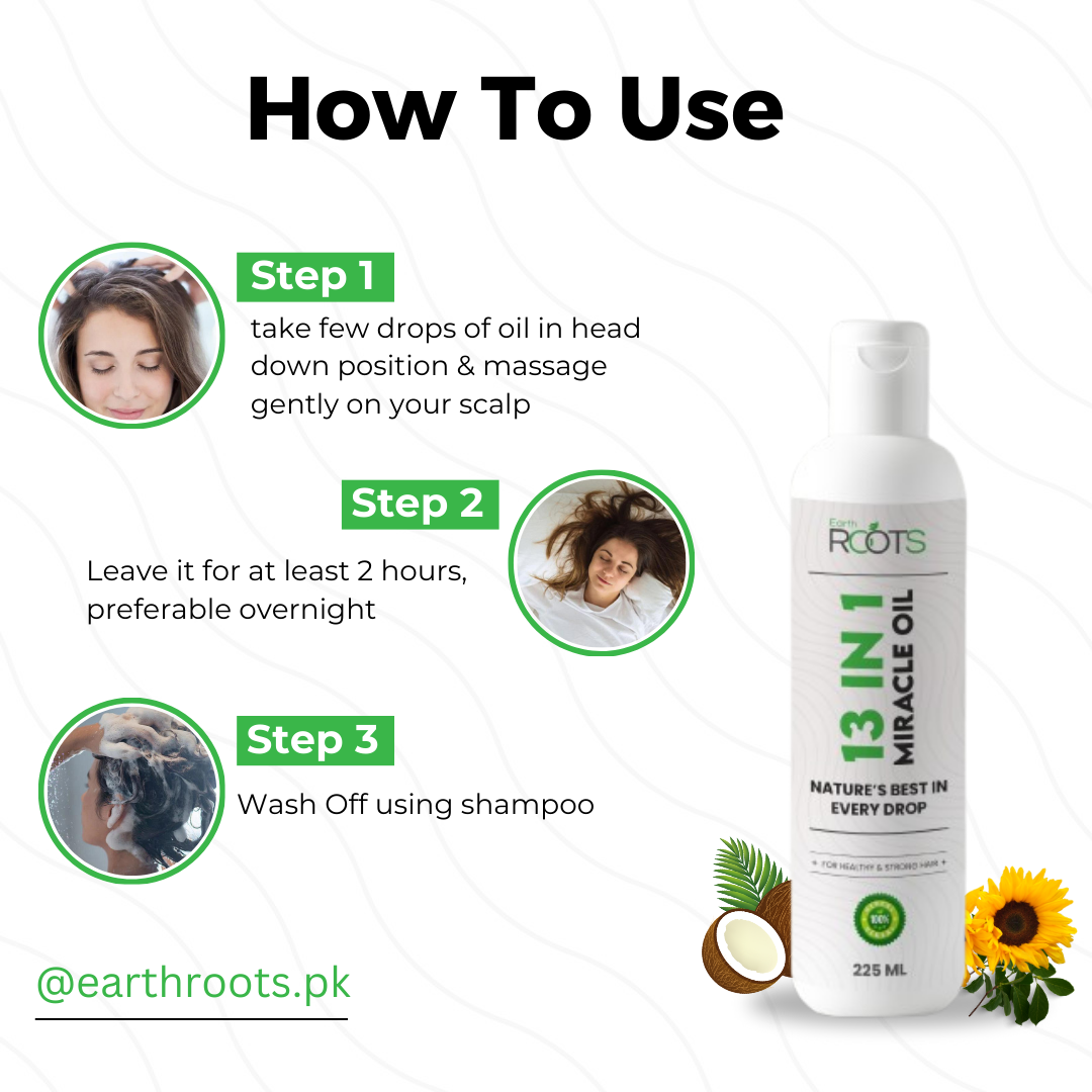 EarthRoots™ 13 in 1 Miracle Hair Oil | 100% Results